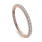 Alliance diamants ronds 0.50 carat or rose Gabriela